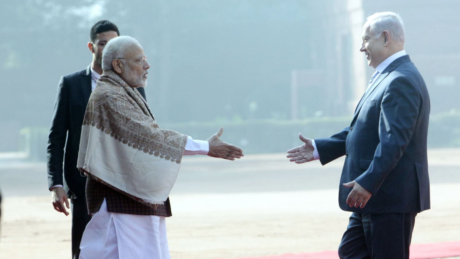 Indian Prime Minister Narendra Modi and Israel PM Benjamin Netanyahu