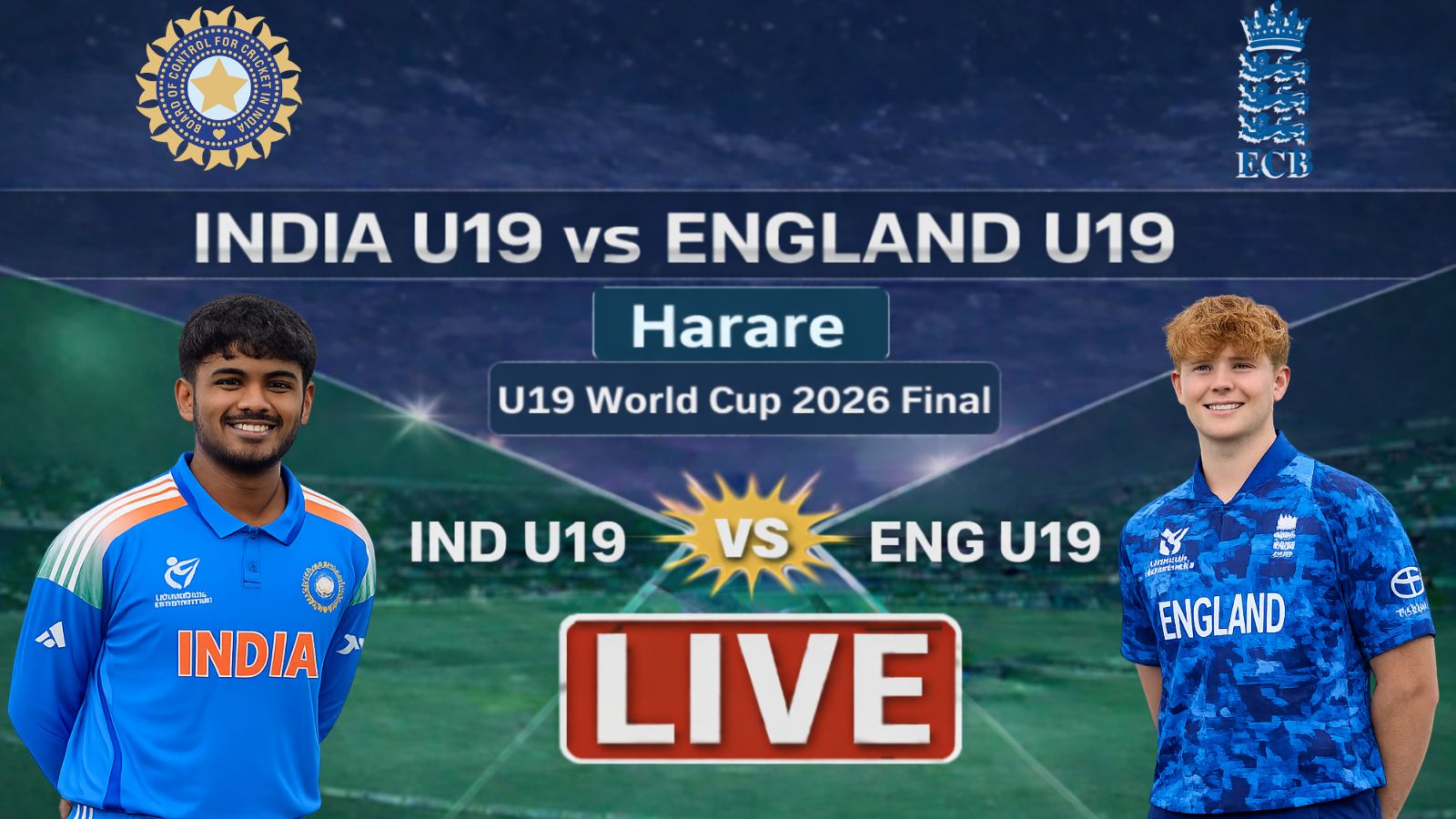 India vs England LIVE Cricket Score, U19 World Cup Final: IND 411/9 vs ENG in Harare