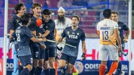 Argentina thrashed India 8-0 in Pro League hockey. (PHOTO: Hockey India)