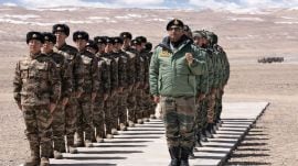 A file photo of Indian and Chinese personnel. (File Photo)