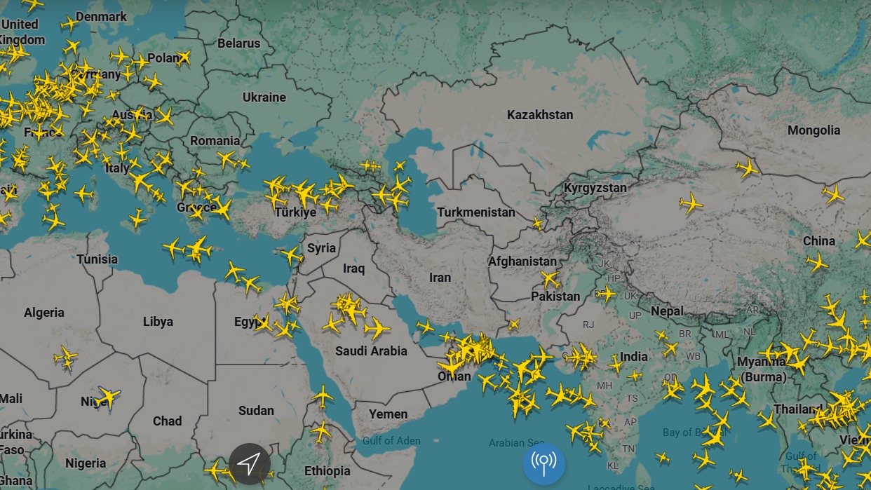 Airspace closed across Middle East as US-Israel strike Iran