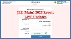 JEE Main 2026 January Session Result Scorecards Final Answer Keys at jeemain.nta.nic.in