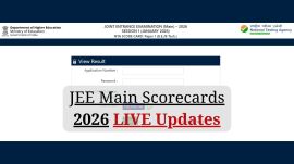 JEE Main 2026 Scorecard Live Updates