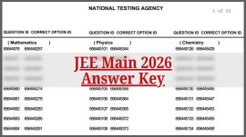 JEE Main 2026 Session 1 Provisional Answer Keys Out