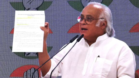 Congress MP Jairam Ramesh made a jibe at PM Modi calling Donald Trump a friend, saying "dost dost na raha" (File photo).