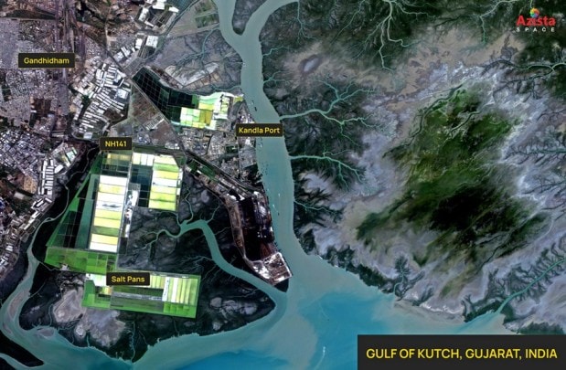 A photo of the Kandla port in Gujarat