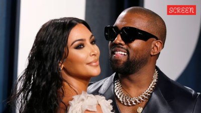 Kanye West and Kim Kardashian