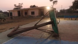 Lakhan Majra basketball pole