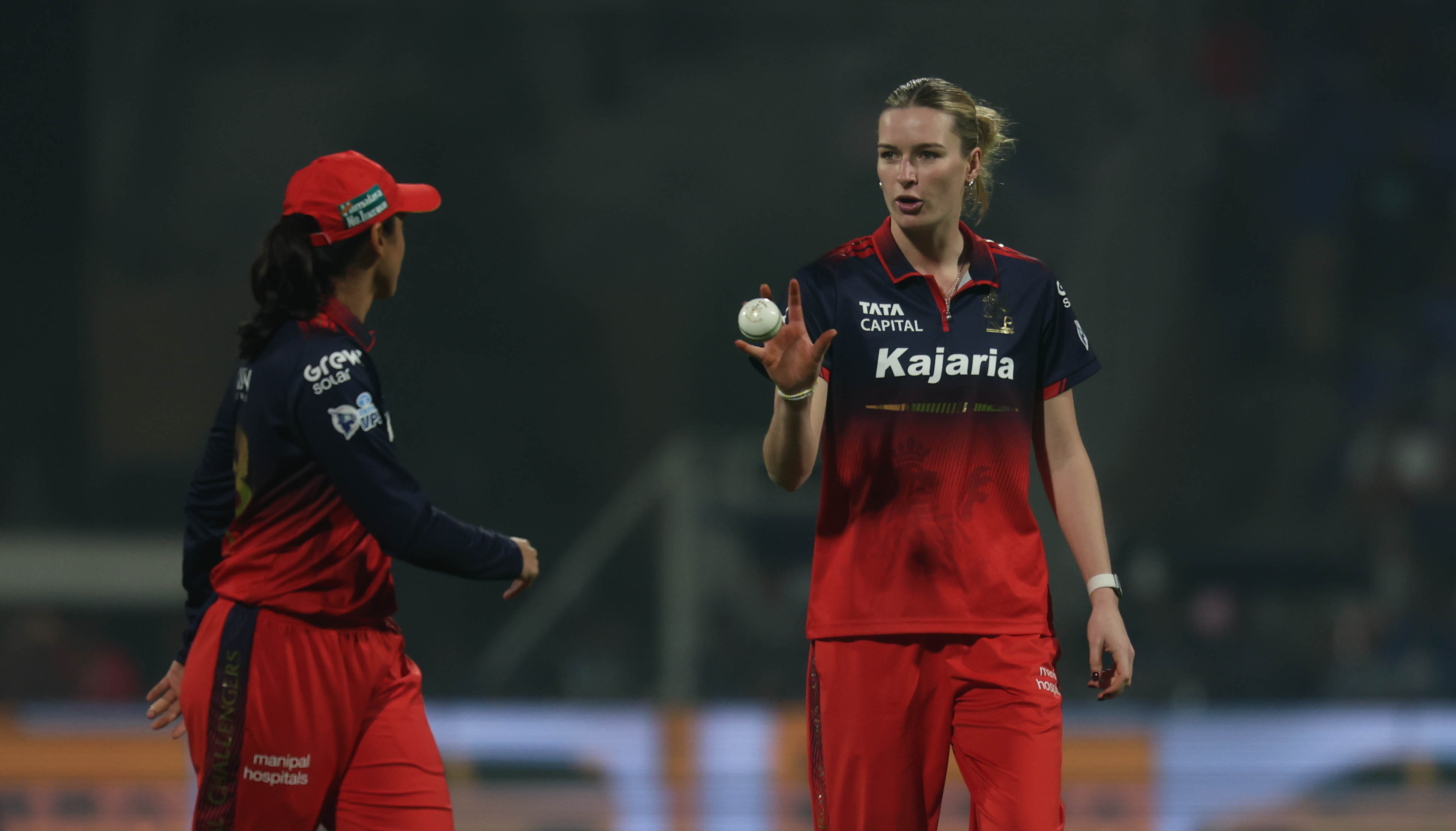 Royal Challengers Bengaluru pacer Lauren Bell. (Express Photo by Amit Chakravarty)