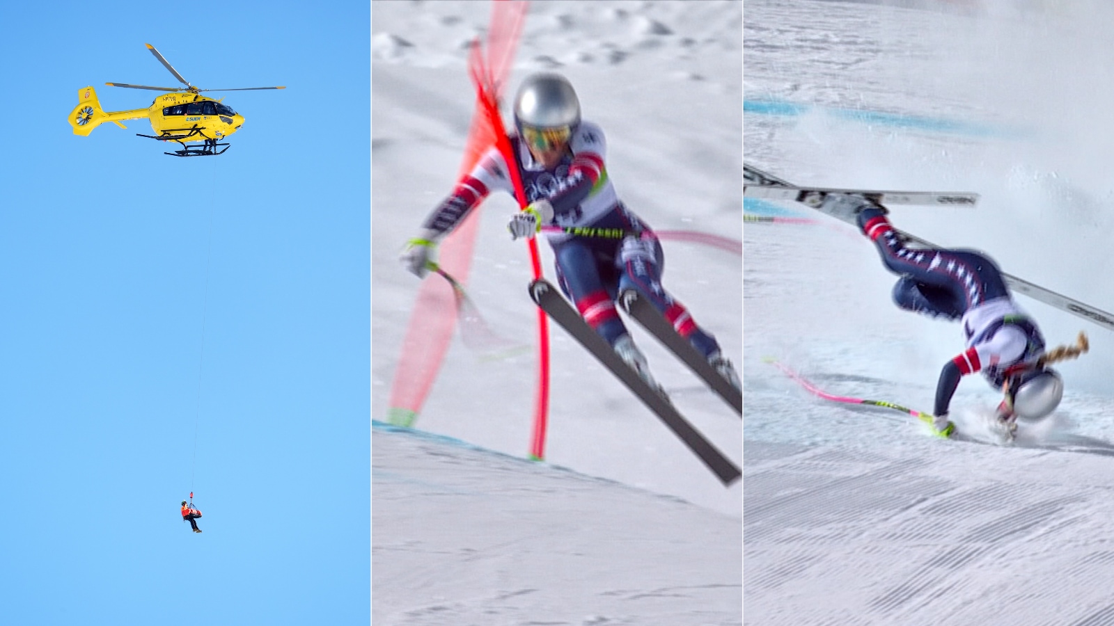 American skier Lindsey Vonn suffers broken leg, airlifted after horrific Winter Olympic downhill crash