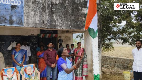 Lingamma in her village as Sarpanch