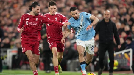 Liverpool lost 2-1 vs Manchester City at Anfield in February. (PHOTO: AP)