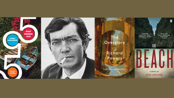 Boat Number Five by Monika Kompaníková, Argentine-French author Julio Cortázar, and  The Overstory by Richard Powers.