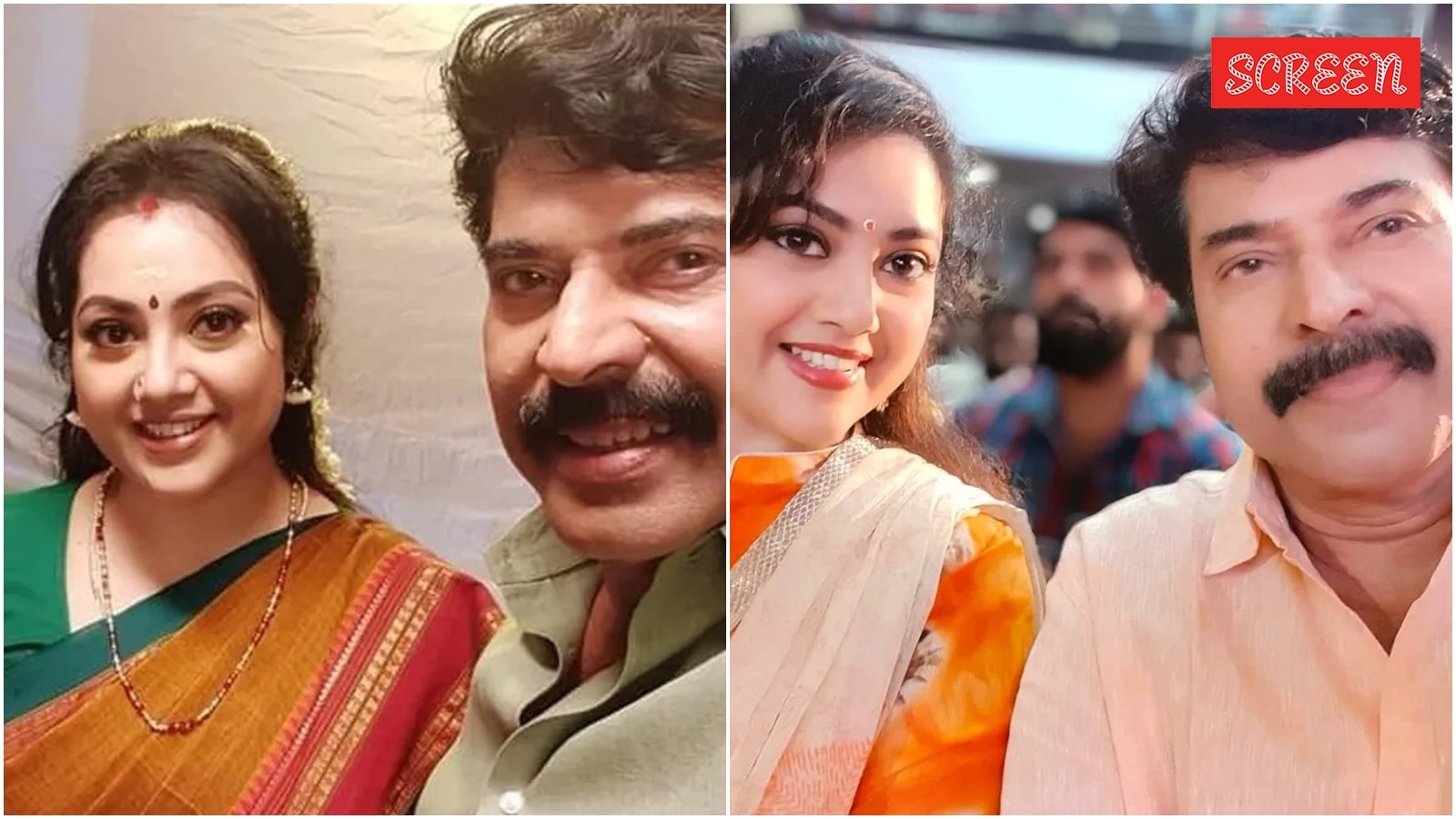 Meena played Mammootty's girlfriend in Vinayan's Rakshasa Rajavu.