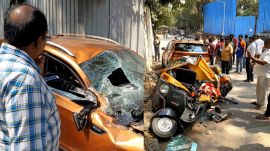 The slab fell around 12.15 pm on February 14 onto an autorickshaw and a Skoda car travelling along LBS Road in Mulund, killing one person and injuring three others.