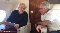 Undated photo of Jeffrey Epstein, right, speaking to academic and linguist Noam Chomsky, released by the House oversight committee. (Photo: X/@RT_com)