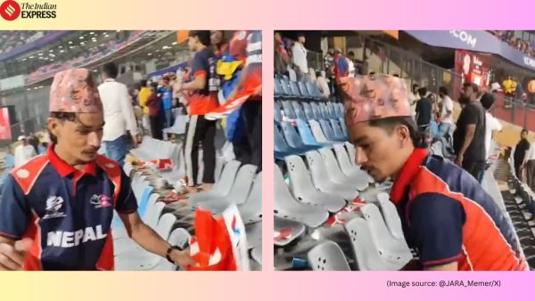 Nepal cricket fan clean Wankhede Stadium T20 World Cup