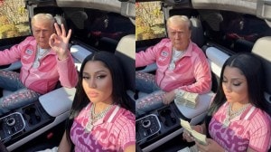 Nicki Minaj with Donald Trump AI images