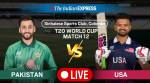 Pakistan vs USA T20 World Cup Match Live