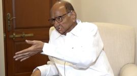 NCP (SP) chief Sharad Pawar addresses a press conference, at Baramati, in Pune, Saturday, Jan. 31, 2026