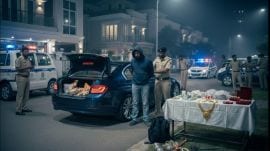 Officials said he would allegedly drive the BMW while conducting a recce of homes where the owners were away. (Credits: AI-generated)