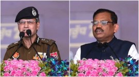 Opp fumes as DGP, Chief Secy share stage with CM, Kejriwal