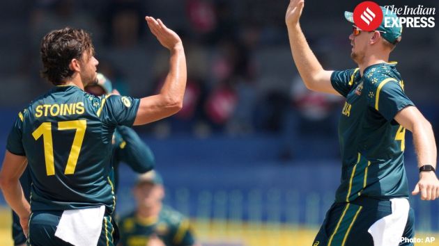 Australia briefly pulled things back after the powerplay when Marcus Stoinis had Marumani caught behind for 35 off 21 balls