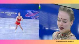 Russian figure skater matches her choreography to the beats of the Hindi song