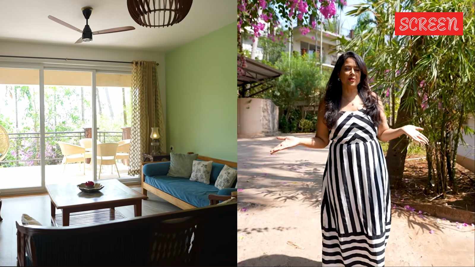 Inside Sameera Reddy’s Goa bungalow: Vintage car, lush garden with cashew trees and a terrace with sunset view | Bollywood News
