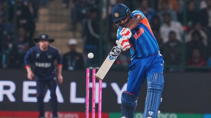 8 balls, 3 sixes, 1 four: Sanju Samson's superb T20 World Cup debut in the second over during India vs Namibia match