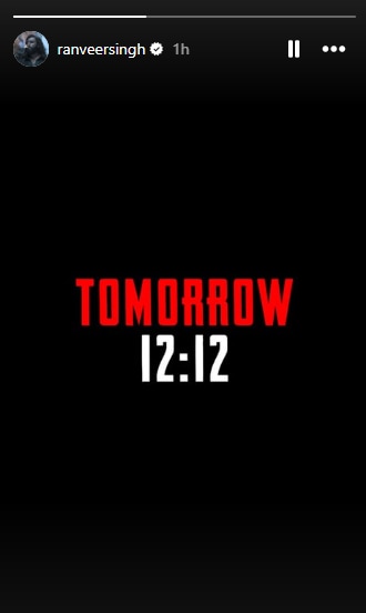 Ranveer Singh Instagram Story