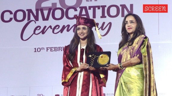 Sreeleela at her graduation ceremony