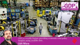 A worker on the plant floor of Clips & Clamps Industries, a metal stamping company in Plymouth, Mich., Jan. 23.