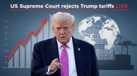 The US Supreme Court has ruled that Donald Trump lacked the power to impose sweeping global tariffs under emergency law. (Image generated using AI)