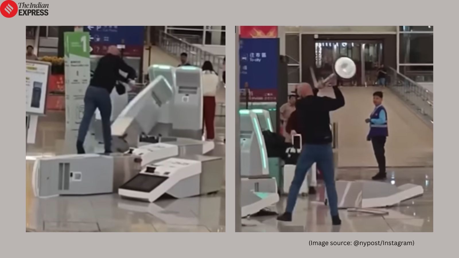 British tourist damages kiosks at Hong Kong International Airport, could face up to 10 years in prison