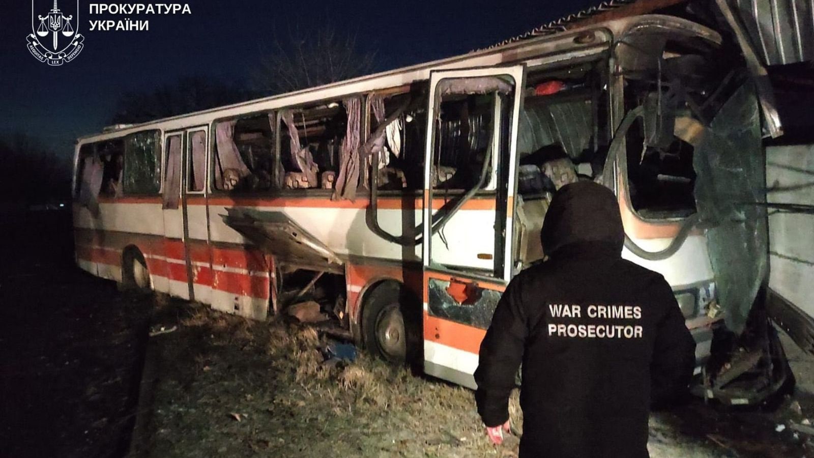 Russian drone attack on bus carrying mine workers in Ukraine kills at least 12