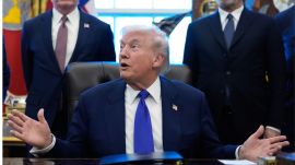 Donald Trump said he had directed his officials to begin identifying and disclosing all documents related to alien and extraterrestrial entities (File photo).