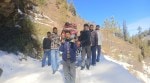 Road under 3-ft snow, villagers in Himachal’s Mandi carry 75-year-old patient for 7km in makeshift chair