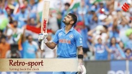 Virat Kohli became India's first centurion against Pakistan in World Cups during 2015 ODI WC in Adelaide. (PHOTO: REUTERS)