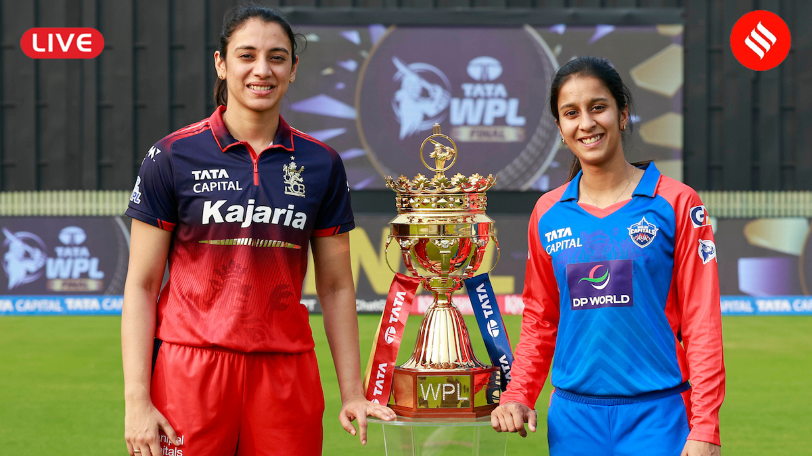 RCB vs DC Live Cricket Score, WPL 2026 Final Today Royal Challengers Bengaluru vs Delhi Capitals Match