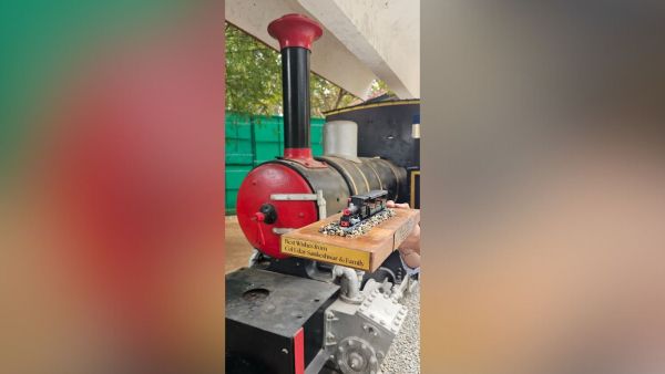 s a model of a train created by French manufacturer Decauville that ran within the limits of the Madras Engineering Group premises in Bengaluru.