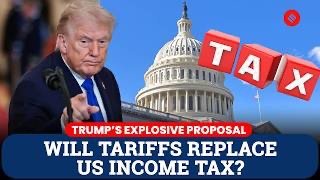Trump says tariffs could replace income tax at sotu trump tariffs trump ...