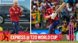 Will Jacks and Phil Salt in action for England against Sri Lanka during T20 World Cup 2026 Super 8 game in Kandy. (PHOTO: AP)