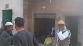 The complainant, a resident of Sahaswan — located around 25 km from Rudayan — alleged that while they were walking along the main road in the town, the accused approached them from behind on a scooter and began honking to get passage. (Video grab from X)