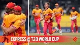 Zimbabwe qualified for the Super 8s of the T20 World Cup 2026 ahead of Australia. (PHOTO: AP)