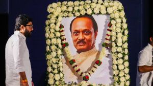 Leaders and personalities from social, political and cultural spheres paid tribute to former Maharashtra deputy CM late Ajit Pawar at a condolence meeting organised by the NCP at Balgandharva on Wednesday. Union minister Muralidhar Mohol, ministers Chandrakant Patil, SB Muzumdar, Nagraj Manjule, Mohan Aghashe, Neelam Goreh, Naval Kishore Ram, Dilip Band, Rupali Chakankar and others attended the event. Express photographs by Arul Horizon, 04.02.2026, Pune