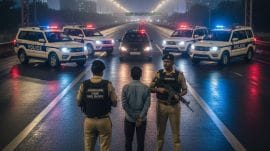 Two members of Ravi Godara gang held after car chase in Ahmedabad