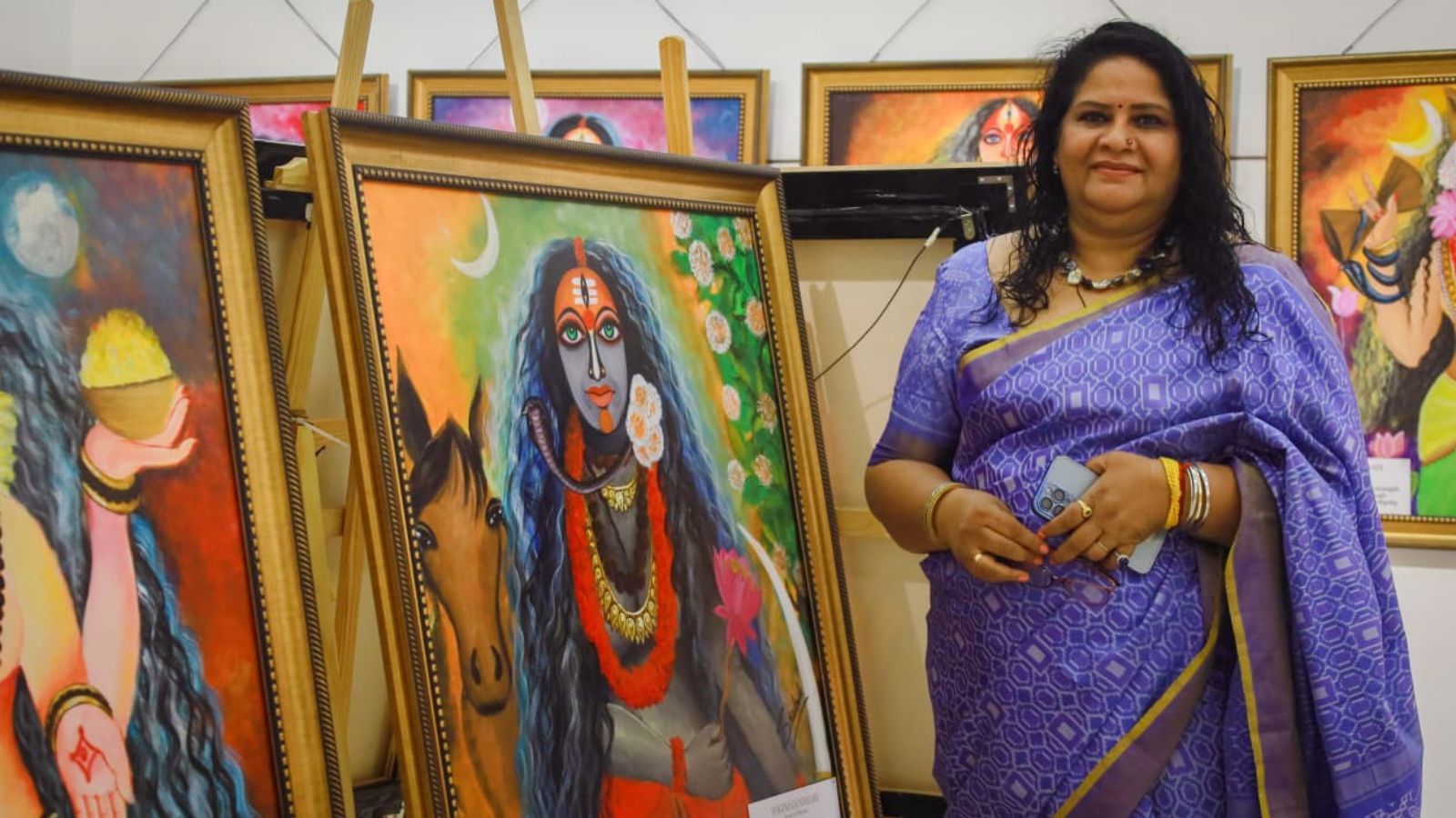‘Ekaa: The One’ Exhibition Showcases 64 Yogini Paintings in Ahmedabad on 81-Day National Tour