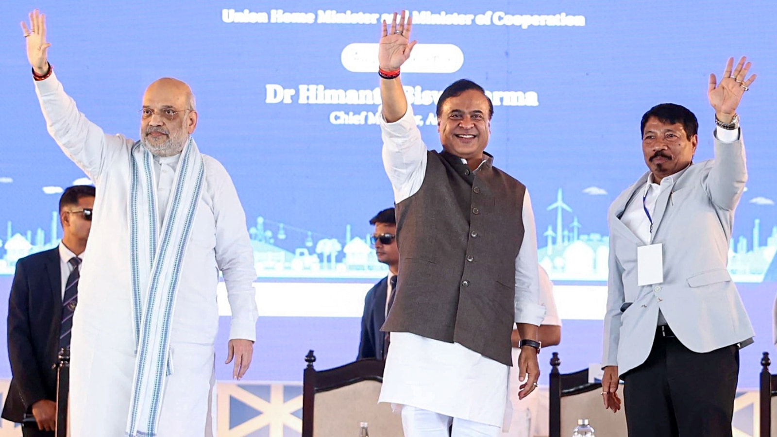 Amit Shah at Assam border village, Vibrant Villages programme, Indo-Bangladesh border, Guwahati, Amit Shah, Assam, Indian express news, current affairs