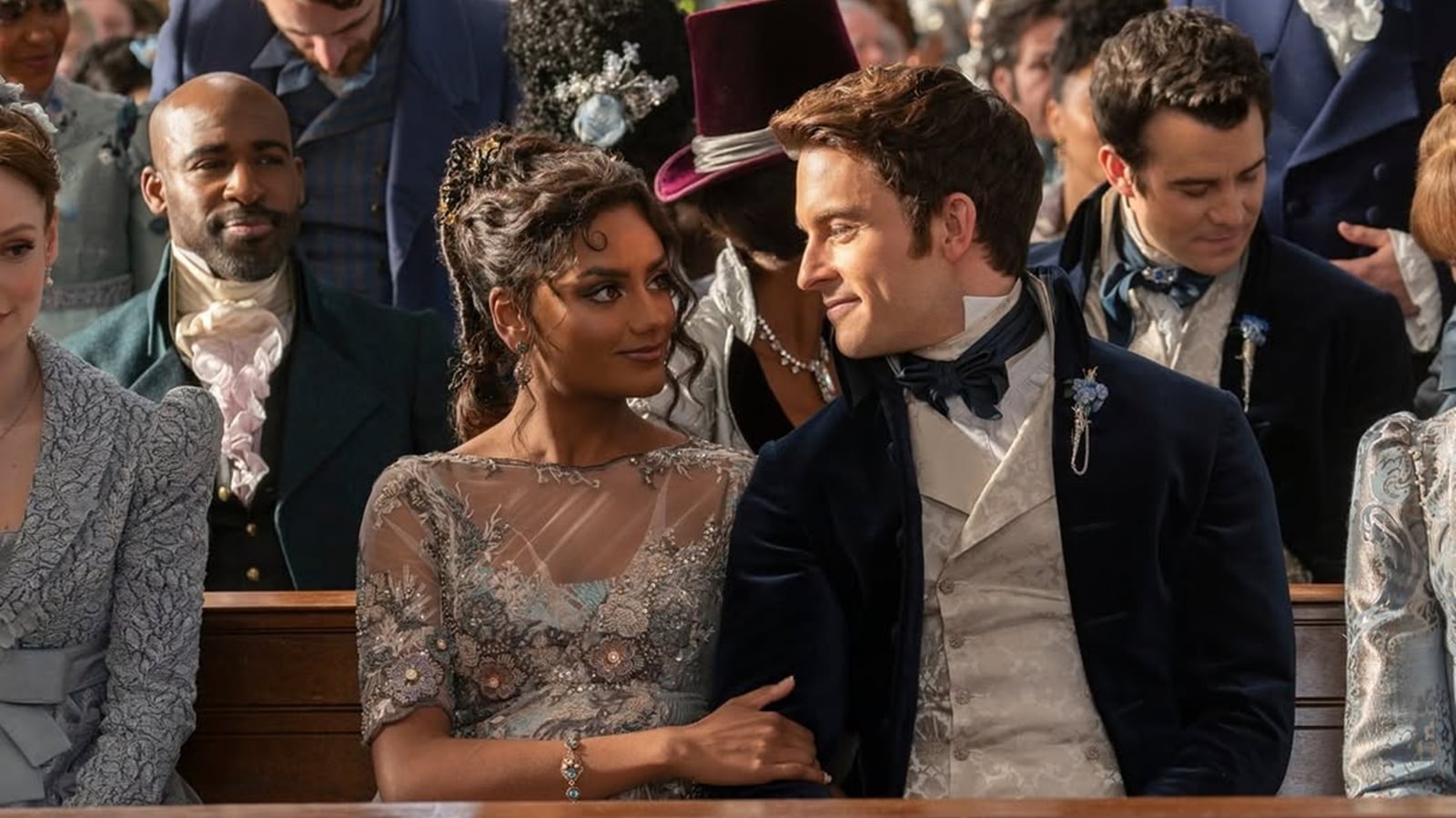 A scene from Bridgerton